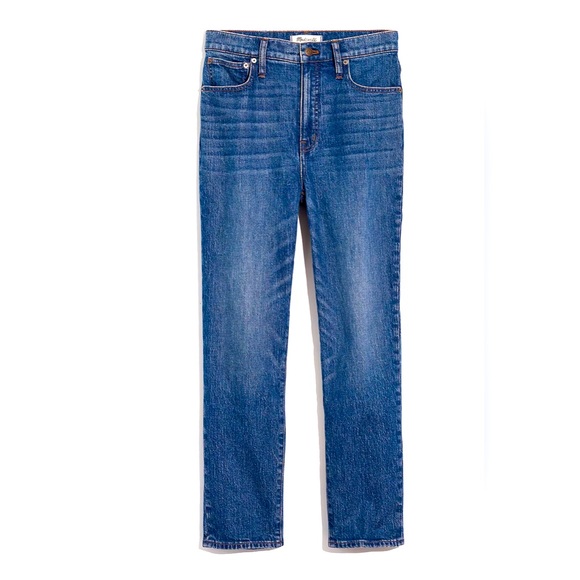 MADEWELL Tall Classic Straight Jeans in Coldbrook Wash - Picture 3 of 11